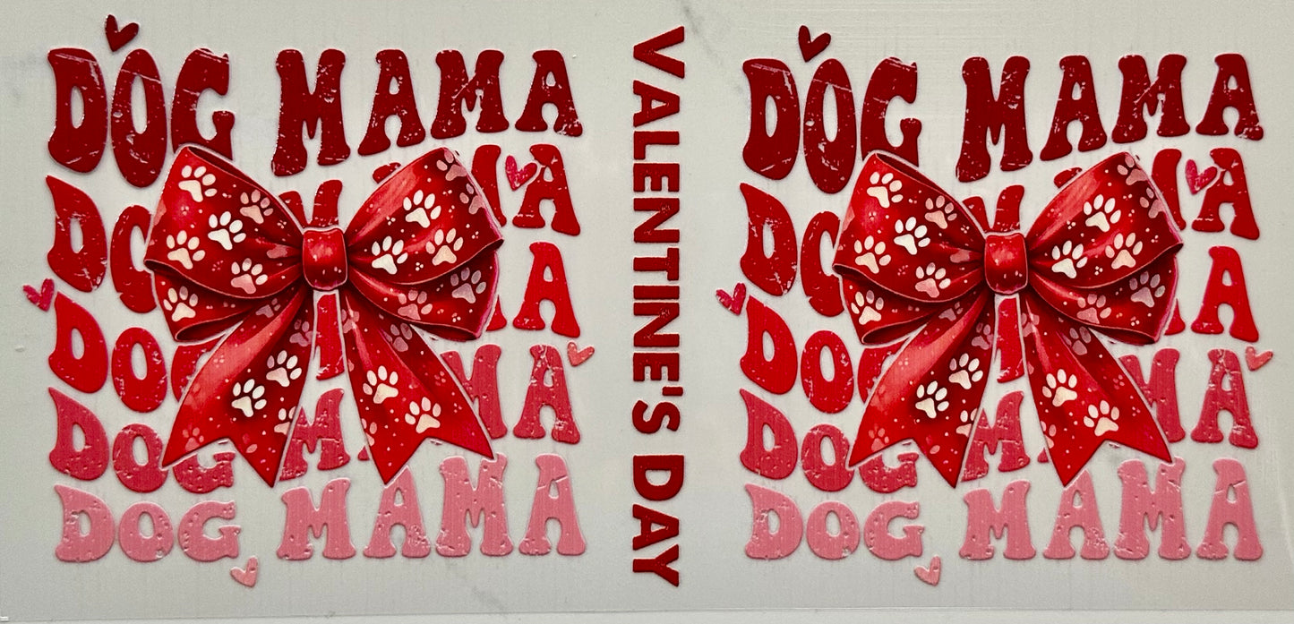 Dog Mama Valentine Bow