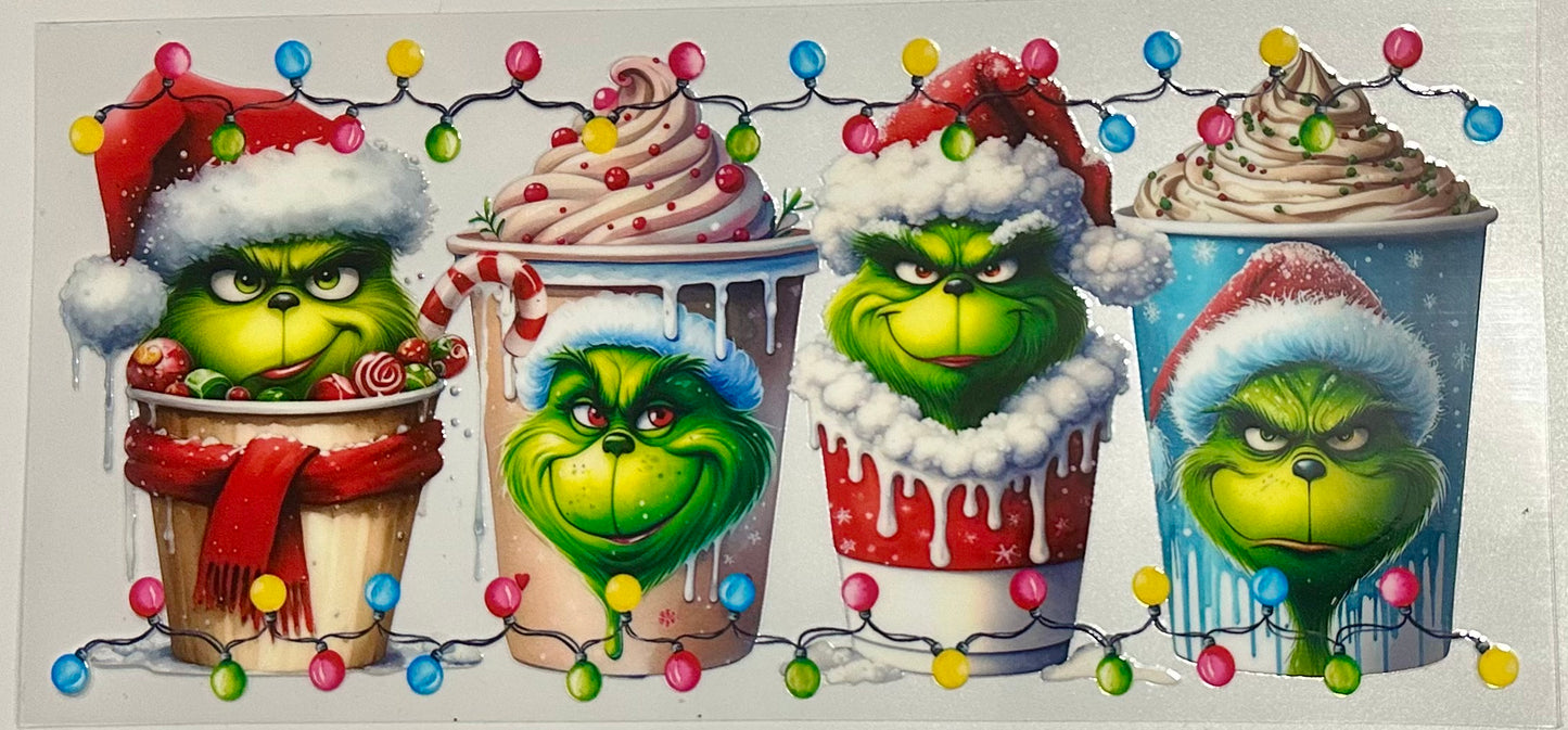 Grinch and Coffee Christmas Design