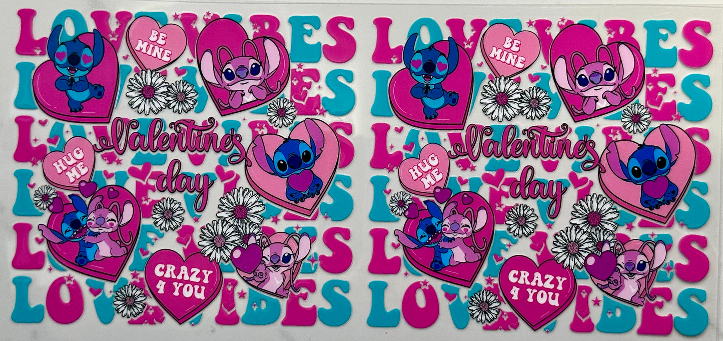 Stitch & Angel Love Vibes Valentine