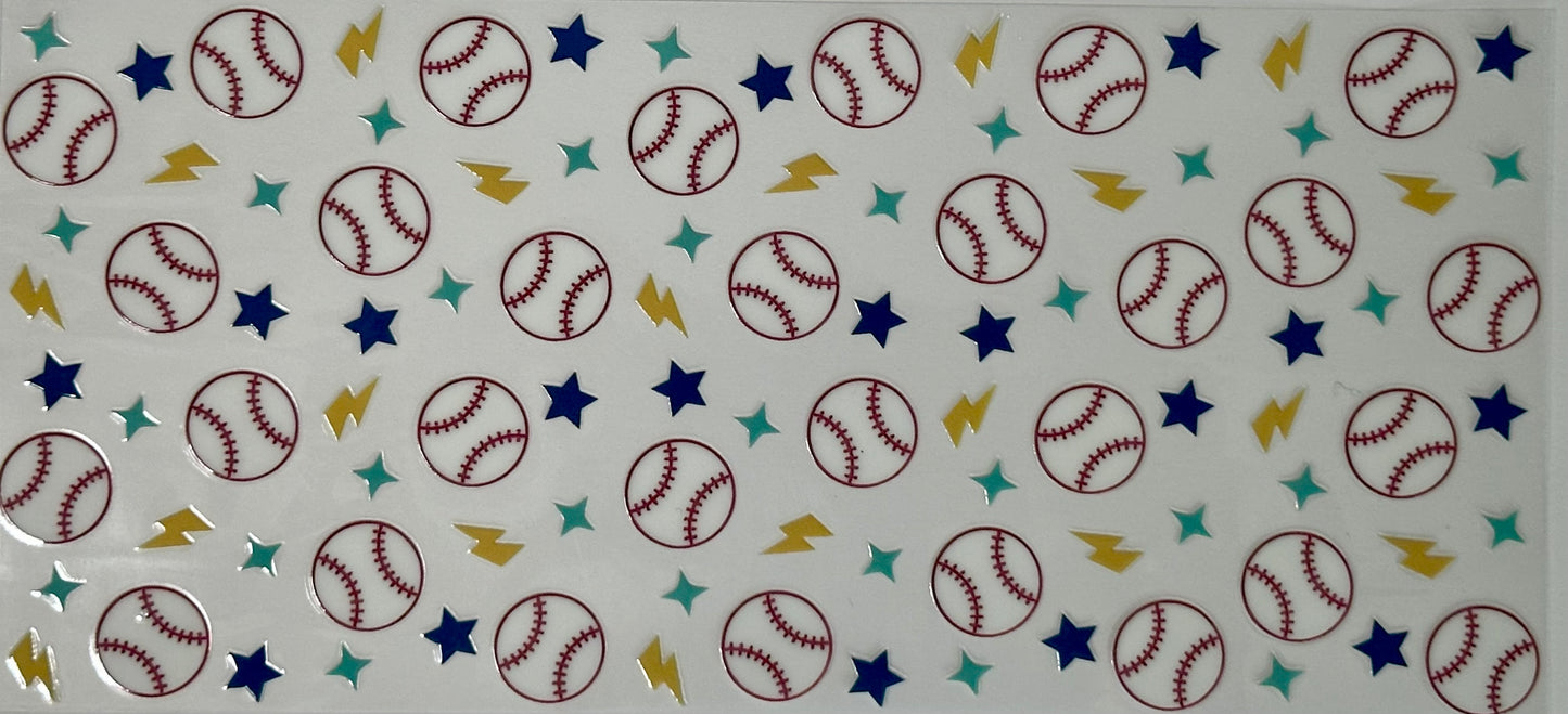 Baseball with stars