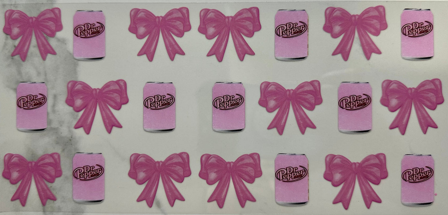 Light Pink Bows & Dr Pepper