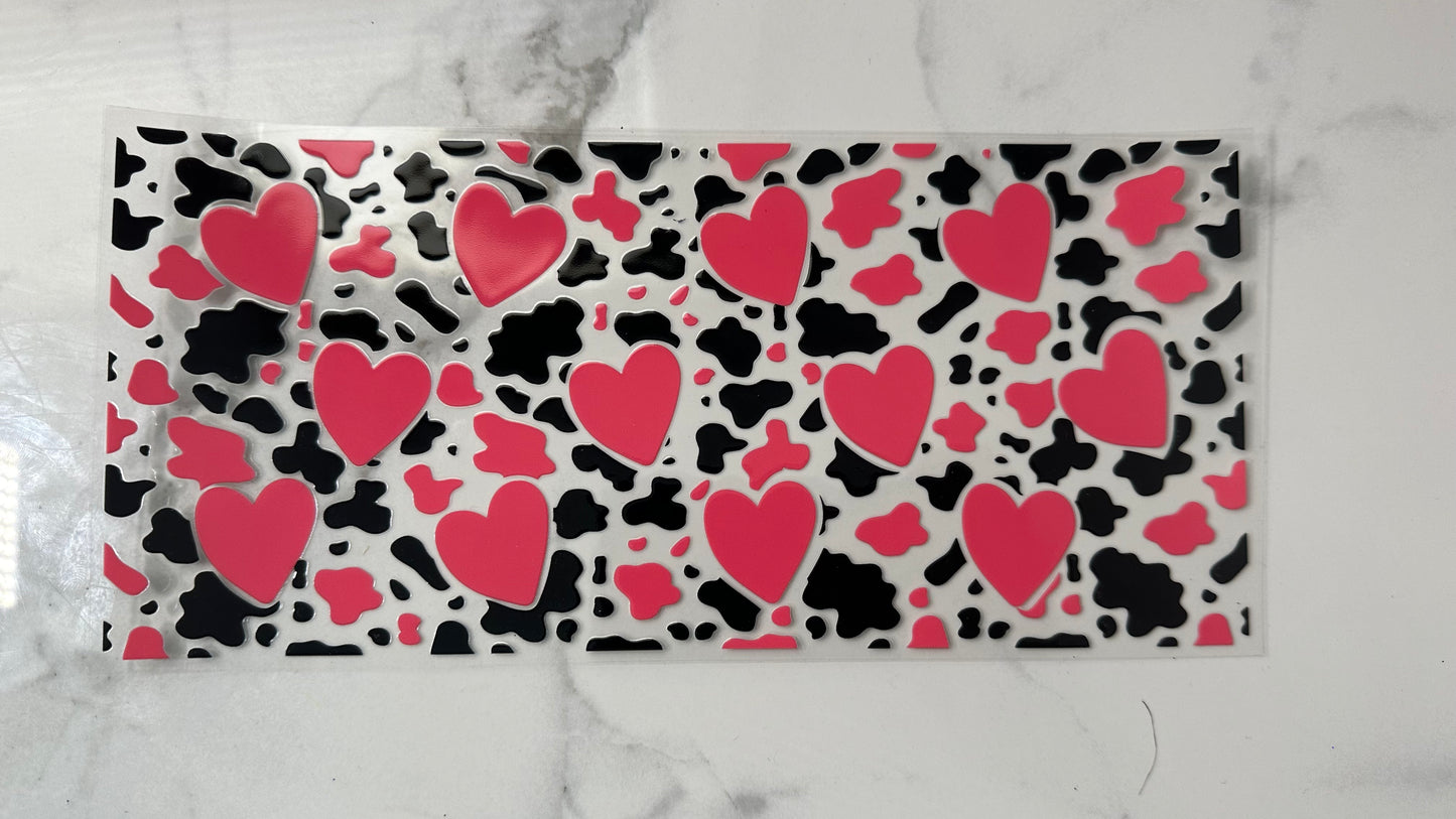 Heart and Cow Print Wrap