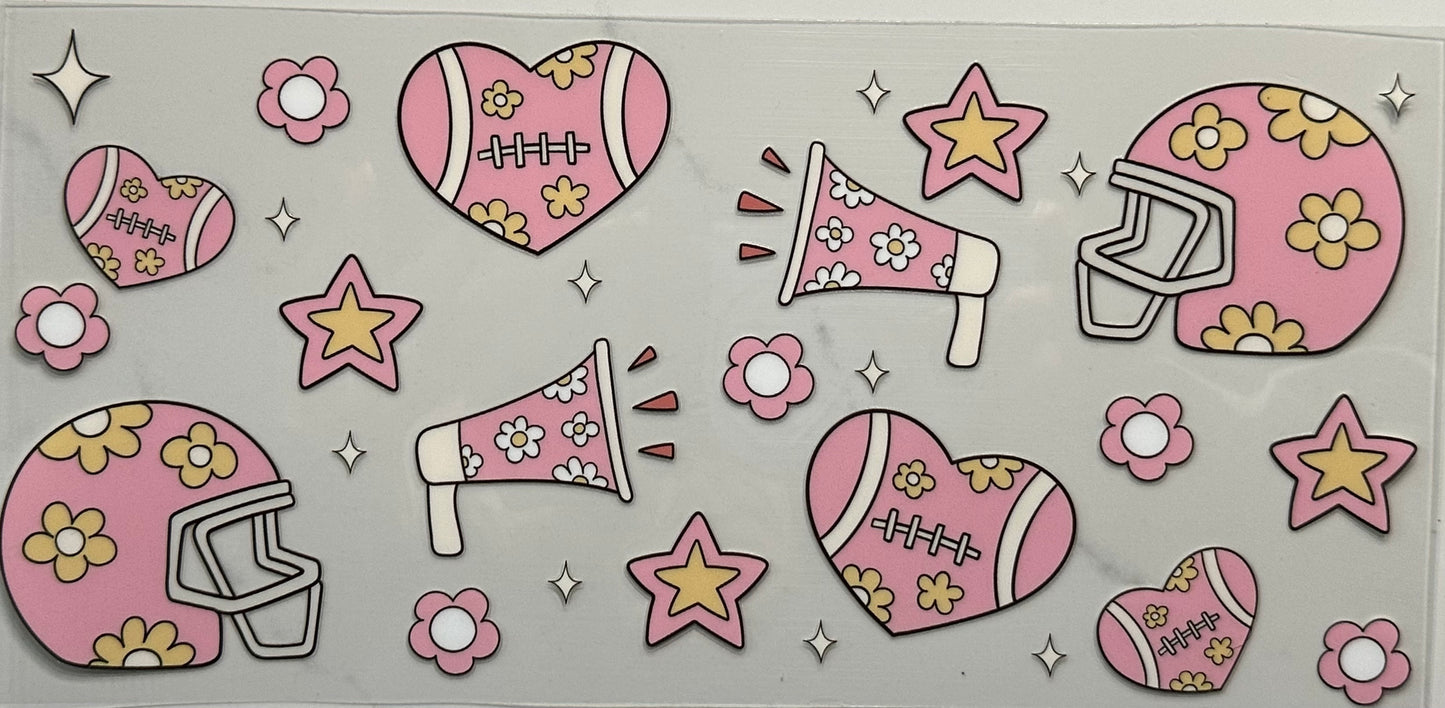 Hearts & Football Helmet