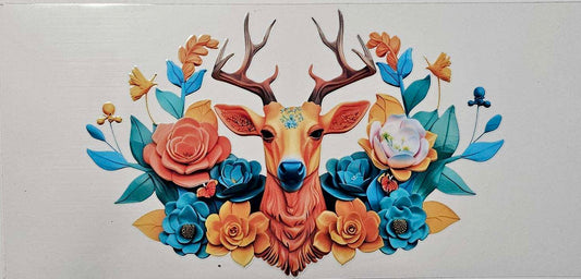 Deer & Flowers