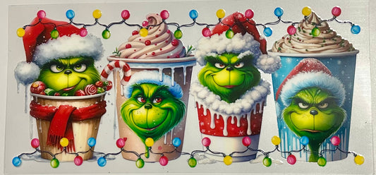 Grinch and Coffee Christmas Design