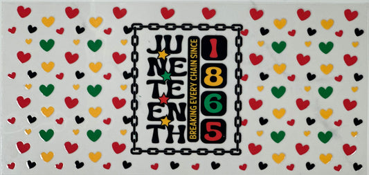 Juneteenth with hearts
