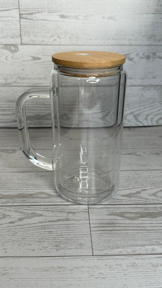 16oz Handle Glass Snowglobe