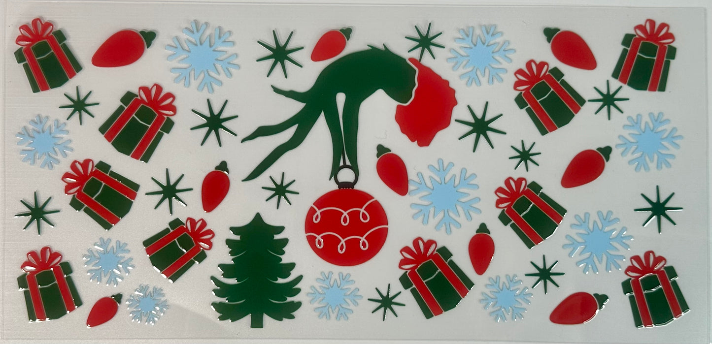 Grinch Hand and Ornament
