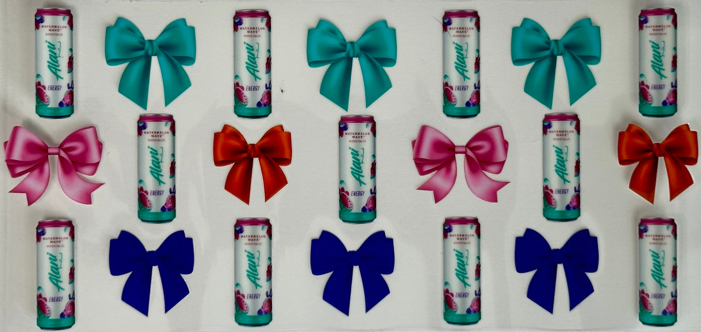 Pink and White Alani with bows 5
