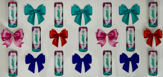 Pink and White Alani with bows 5