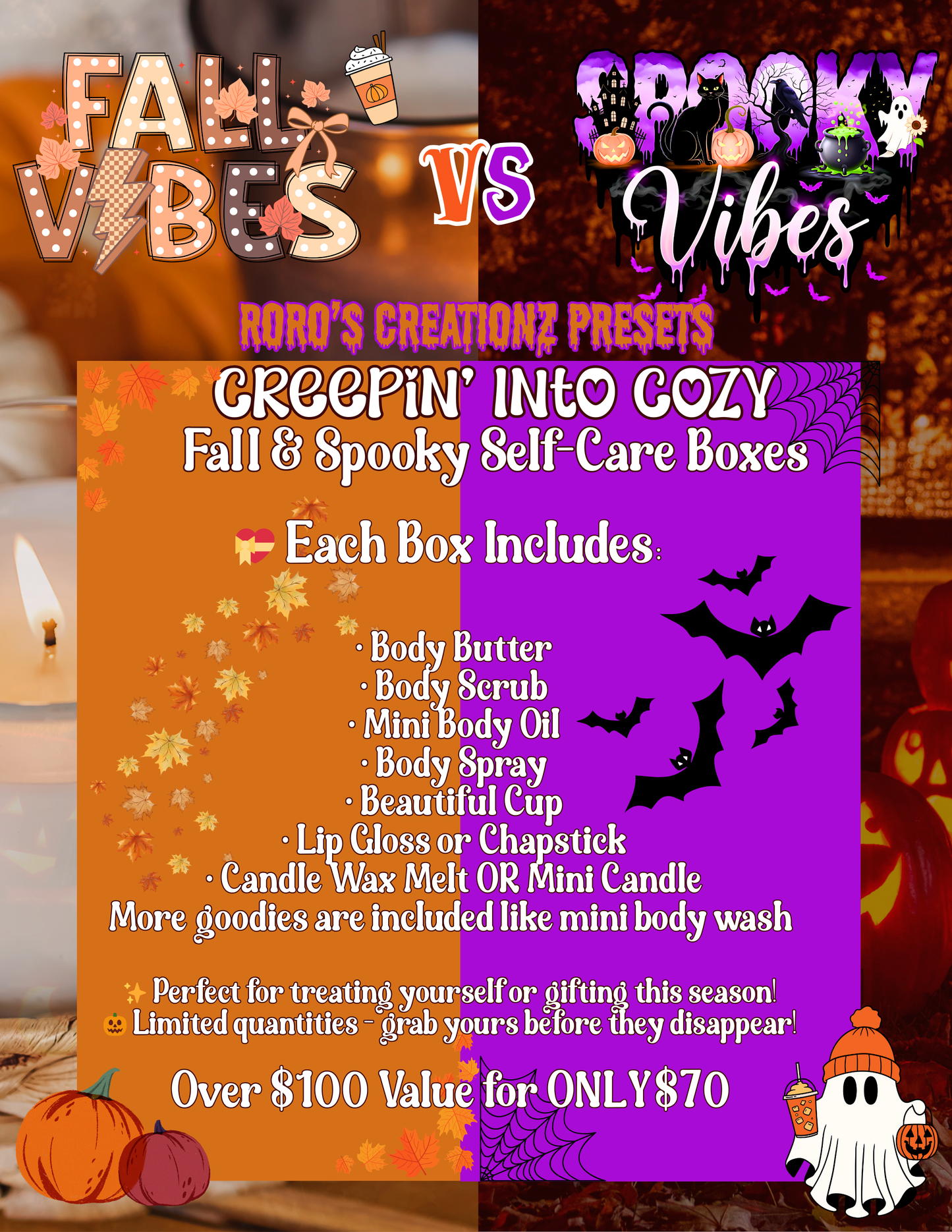 PRE-ORDER Creepin' Into Cozy Fall & Halloween Boxes