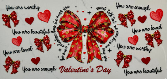 Bow Valentine Affitmation