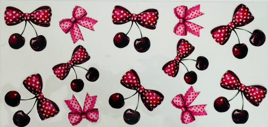 Pink and Red cherry’s and Bows 1