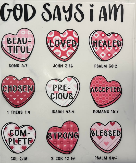 God Says I am…. Hearts