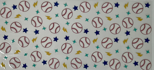 Baseball with stars