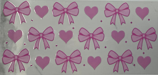 Pink Bows and Hearts