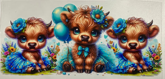 Blue Balloon Cow