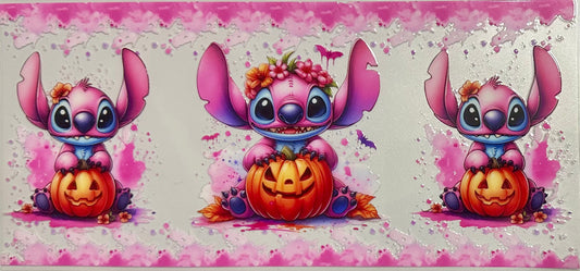 Pumpkin and girl Stitch