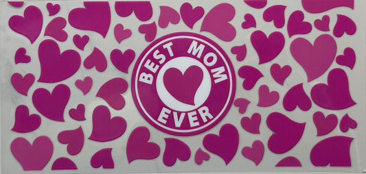 Best Mom Ever with Pink hearts