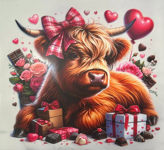 Highland Cow & Valentines Chocolates