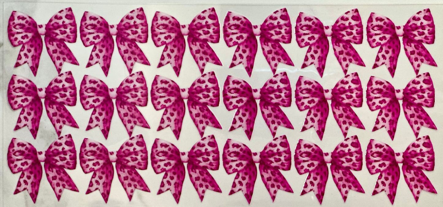 Pink Cheetah Bows