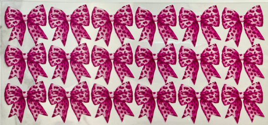 Pink Cheetah Bows