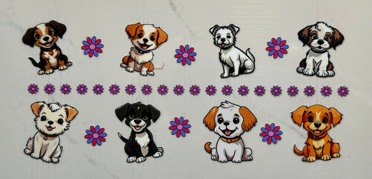 Cute Dog & Daisies
