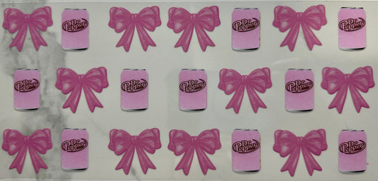 Light Pink Bows & Dr Pepper