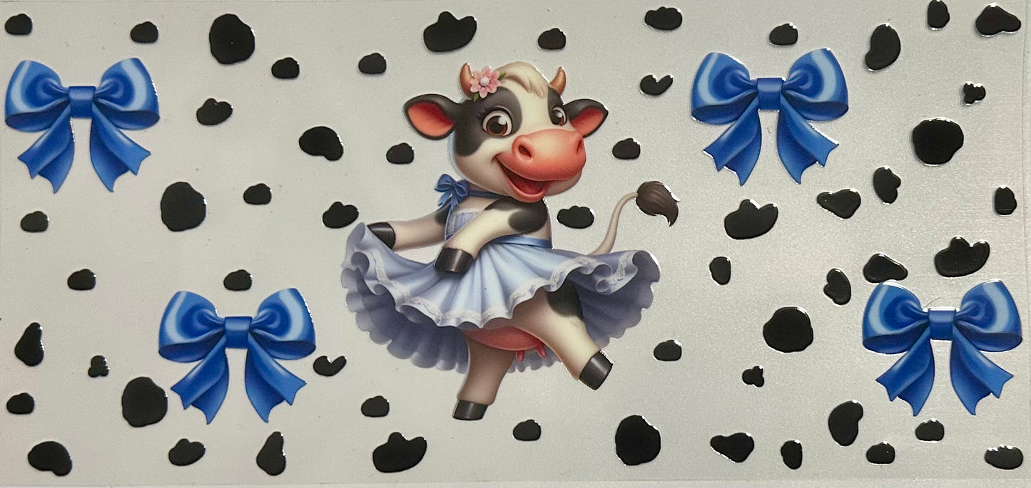 Cow with a Bow Design