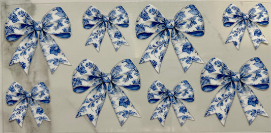 Light Blue Flower Bows