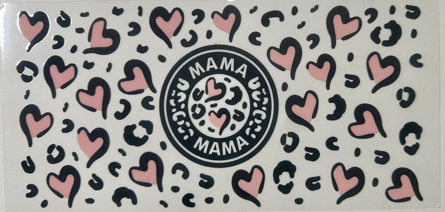 Mama with cheetah hearts