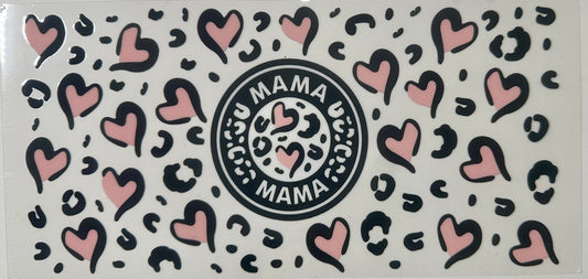 Mama with cheetah hearts