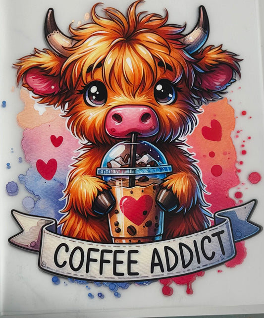 Coffee Addict Cow