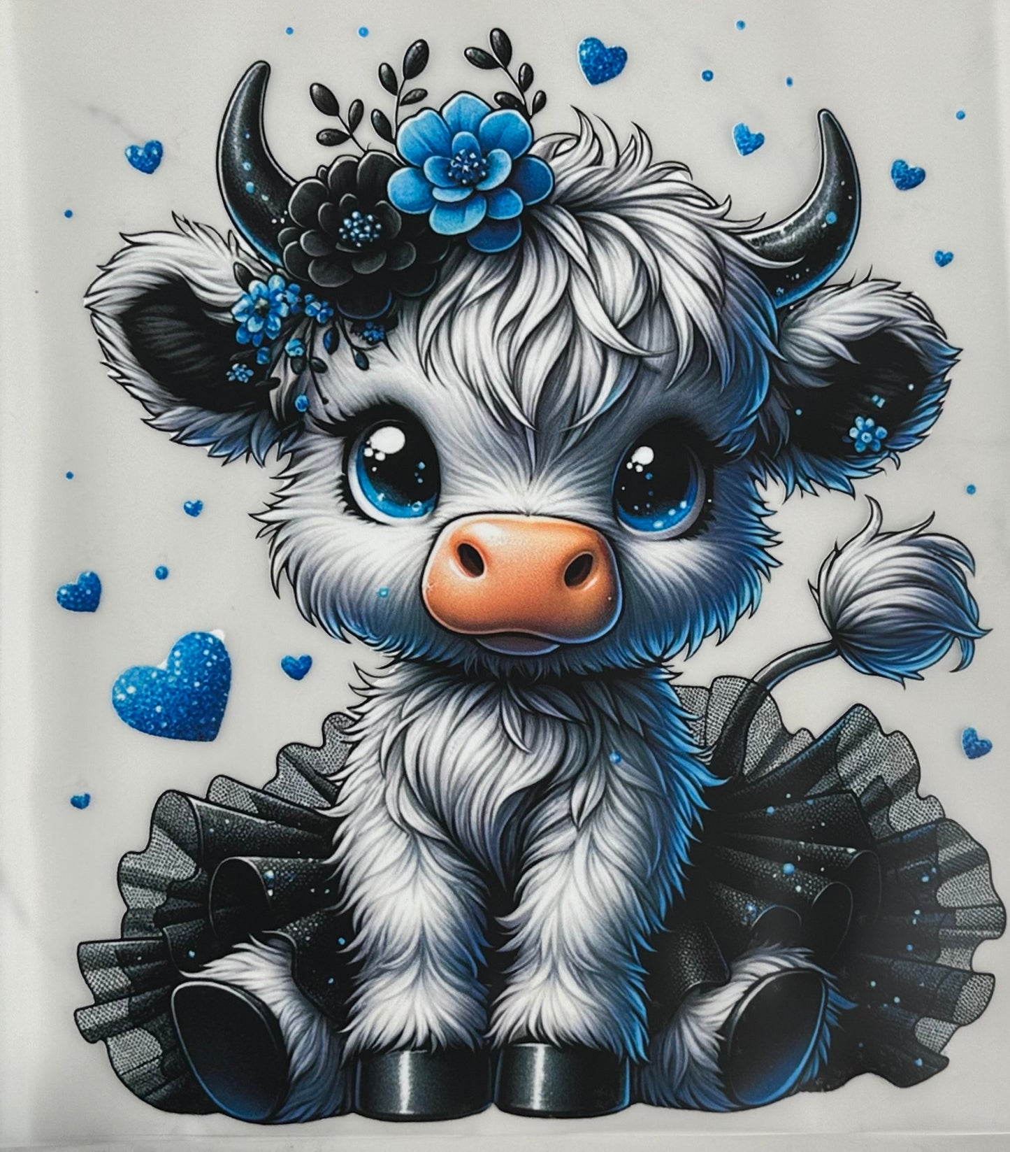 Blue Heart Cow DtF