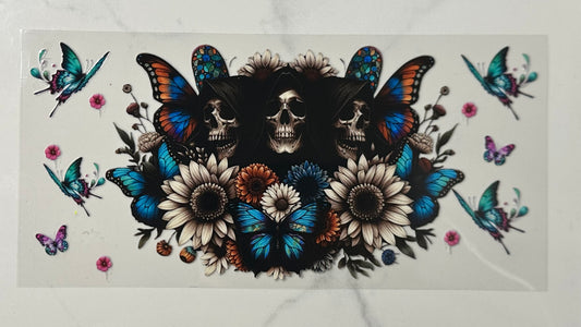 Skeleton & Butterfly Design
