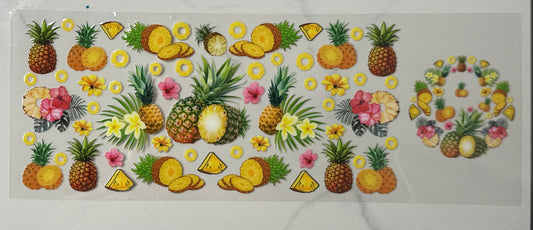 Pineapple Design With Lid Wrap Design