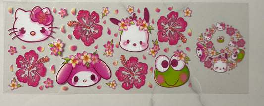 Hello Kitty and Frog with Lid Wrap Design