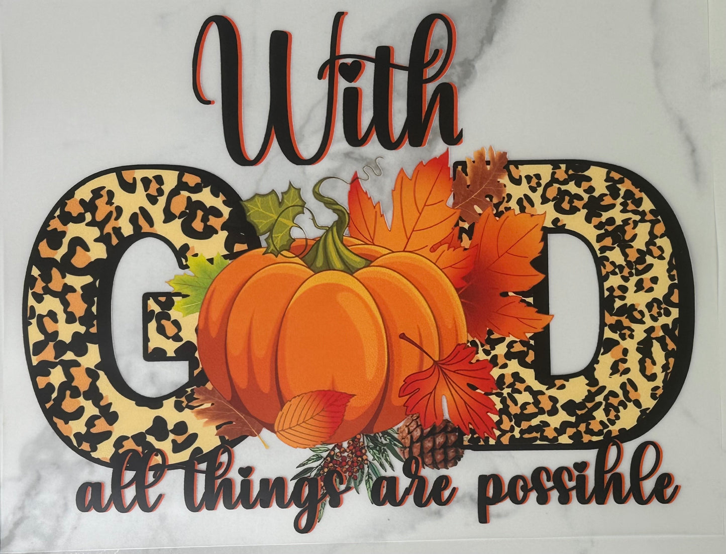 Fall With GOD all things are possible
