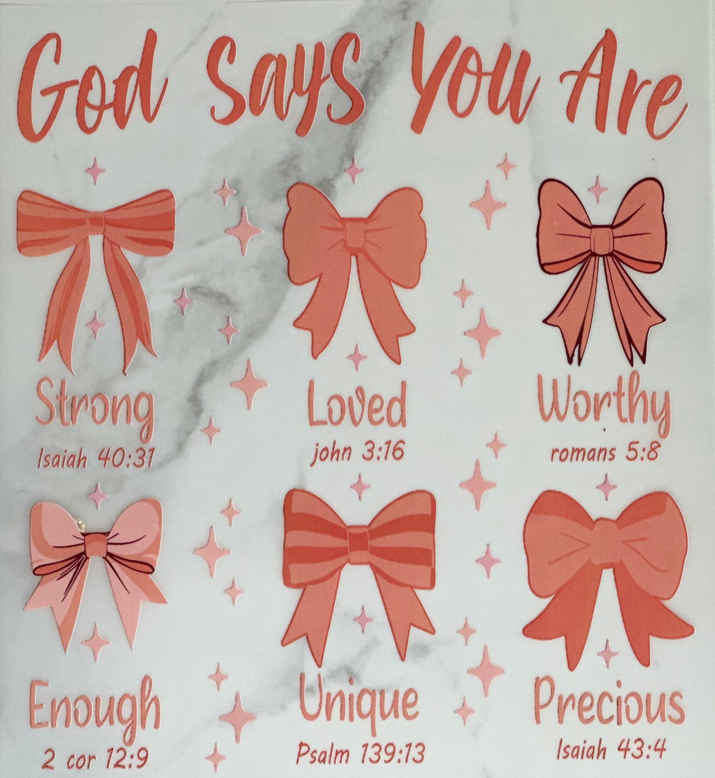 God Says You Are Ribbons DTF