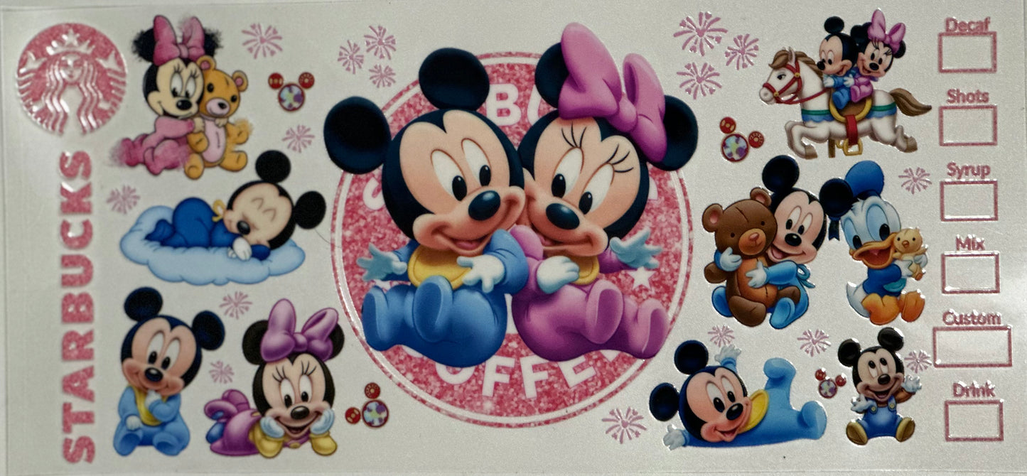 Baby Minnie and Mickey Mouse Design