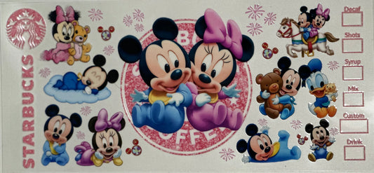 Baby Minnie and Mickey Mouse Design