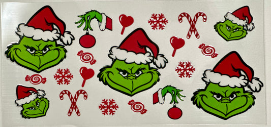 Grinch Candy Cane Design