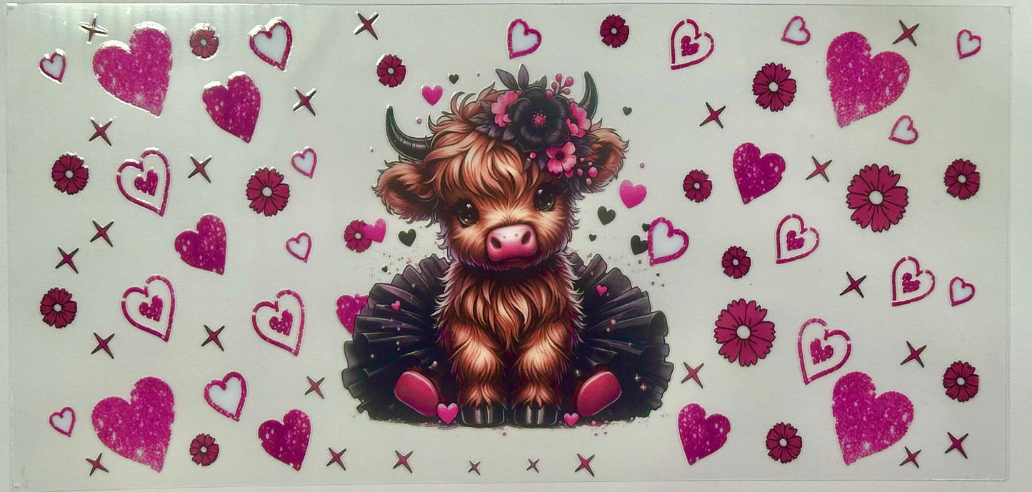 Pink Heart Cow