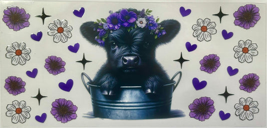 Purple Flower Cow
