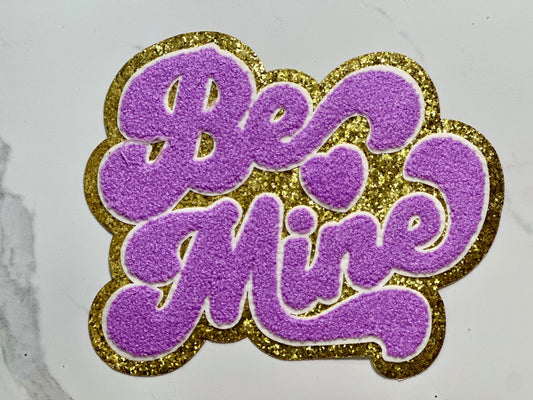 Purple & Gold Be Mine Patch