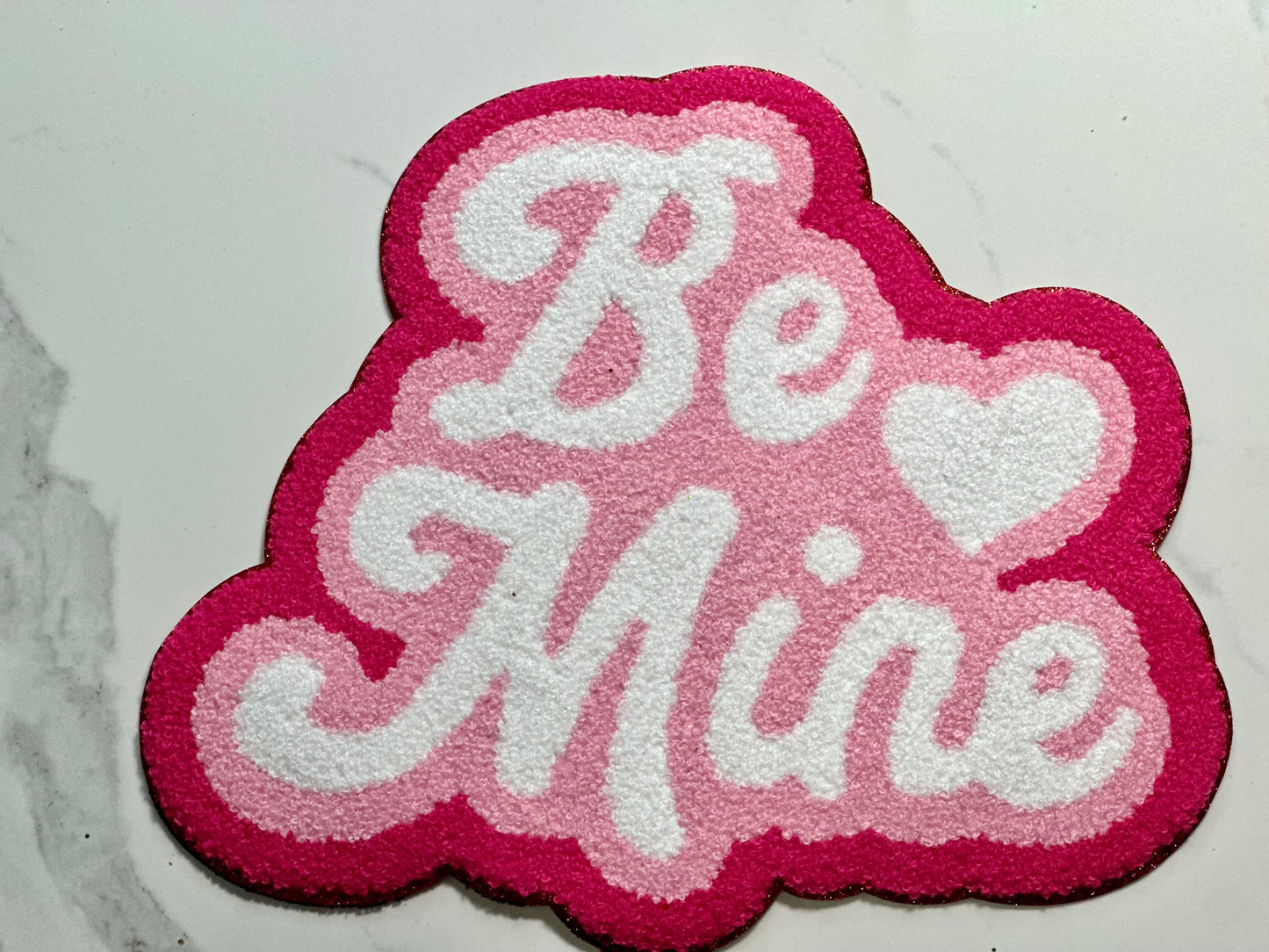 Dark Pink Be Mine Patch
